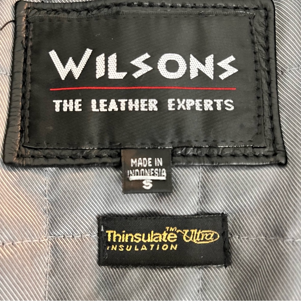 Wilsons 100% genuine leather zip up jacket detachable thinsulate  jacket… - Picture 10 of 16